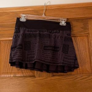 Lululemon mini skirt. With shorts.